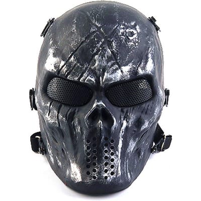 Halloween Chief Skull Mask CS-uitrusting Tactische maskers Rijden Volledig gezicht Leger Outdoor Combat Party Decoraties Kerstcadeau black