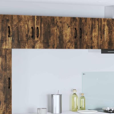 vidaXL - Vaatwasserpaneel - Kalmar - Rook - Eiken - 60 - x - 31 - x - 40 - cm - Bewerkt - hout