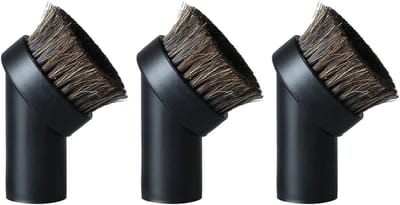 3 stuks Ronde Stofborstel - Stofzuigerborstels Paardenhaar - Stofzuigeraccessoires - Stofzuigerborstelopzetstuk - 32mm - Stofborstel - Meubelborstel - Geschikt voor Philips, AEG, Bosch, Siemens, Miele, Panasonic, Rowenta