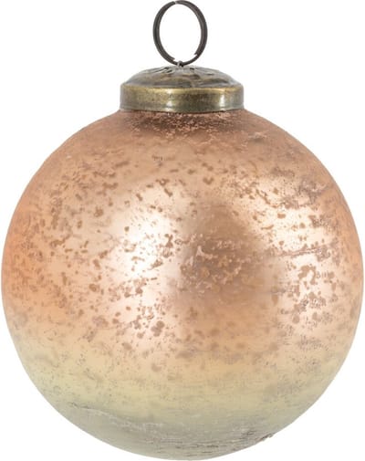 HomeBound by KY | Glazen kerstbal ombre blush | 10x10x10cm | kerstbal