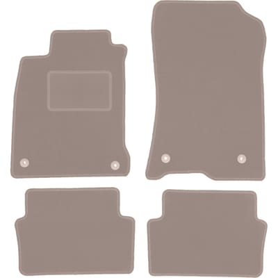 Beige veloursmatten voor: Renault Laguna III liftback, stationwagen (2007-2015)