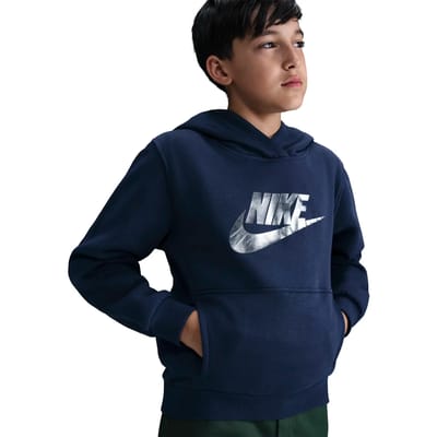 Nike Sportswear Club Fleece kinder hoodie blauw - Maat 176