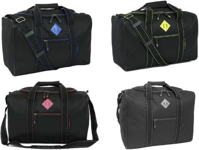 Handige reistas- Under Seat tas- Past onder een vliegtuigstoel-40x20x25 cm. Slechts 500 gram-Weekendtas-Underseat-Zwart/Grijs-Handbagage