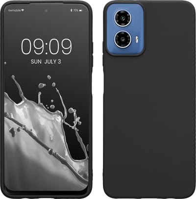 kwmobile telefoonhoesje geschikt voor Motorola Moto G34 5G - Hoesje voor smartphone - Back cover in mat zwart