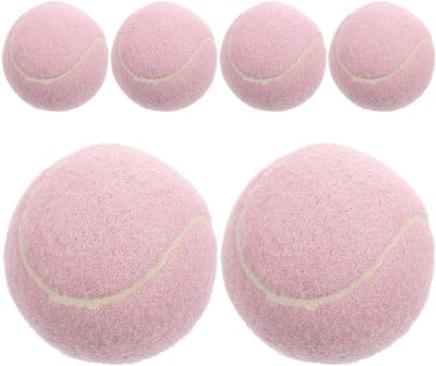 Elastische Tennisballen - Trainingsballen Zacht - Vaardigheden Verbeteren - Zacht Rubber Materiaal - 6 Stuks - Roze