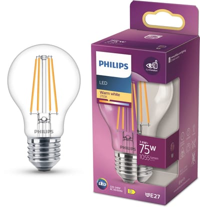 Philips LED spot Classic Standard 8.5W/827 (75W) Clear E27