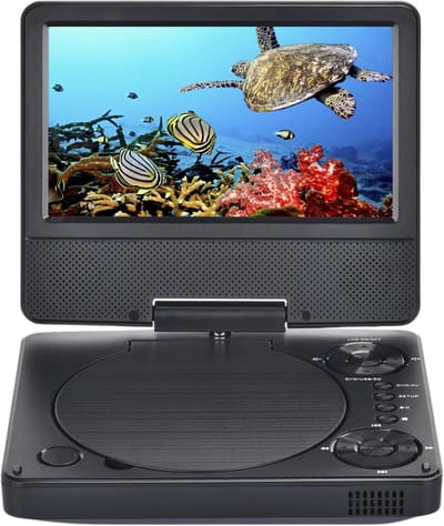DnA® Draagbare DVD Speler - Dashcam - Mp3 Speler - Zwart - 19cm x 16cm x 4cm