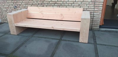 Loungebank "Garden" van Douglas hout 180cm 3 persoons bank