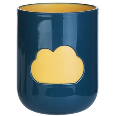 Milieuvriendelijke Mondwaterbeker Wolk Koppeltandborstel Tandcilinder Waterwas gray
