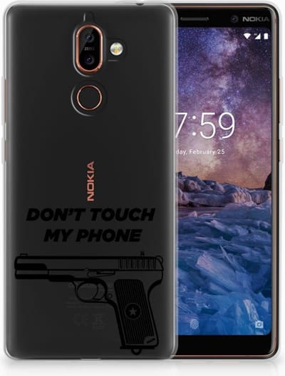 Nokia 7 Plus Silicone-hoesje Pistol DTMP
