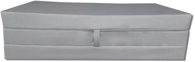 Opvouwbaar reismatras 200x120x10 cm - waterdicht slaapmatras voor camping, logees en tuin, grijs