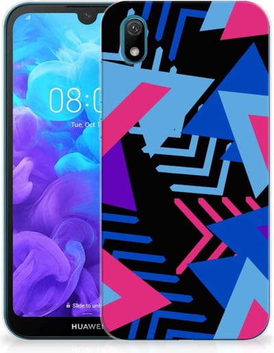 Huawei Y5 (2019) TPU Hoesje Funky Triangle