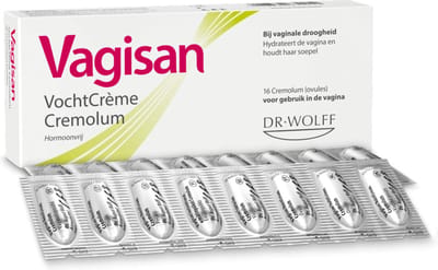 Vagisan VochtCrème Cremolum 1X 16st | Bij Vaginale Droogheid | Hormoonvrij