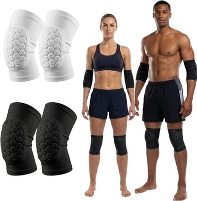 Sportbeschermers - Knie elleboog - Contactsporten - Hex technologie - XXL - Zwart