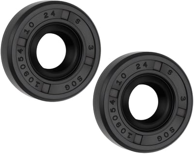 Dailygoods- Waterpompas Seal - 2 Stuks - Rubber - Buitendiameter 24mm - Binnendiameter 10mm - Dikte 6mm - Compatibel met KTM 450 EXC EU 2009-2011 - Afdichting