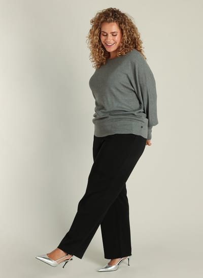 YEST CURVE Gemina Tops - Dark Grey/Melange - maat 0(46)