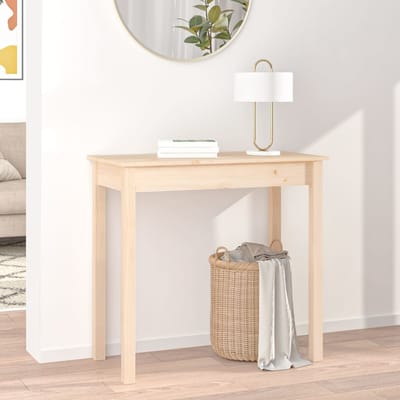 vidaXL - Wandtafel - 80x40x75 - cm - massief - grenenhout