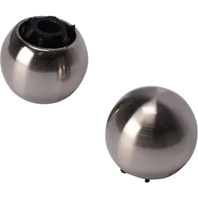 Decomode Gordijnknop Sphere Rvs 20mm - 2 Stuks