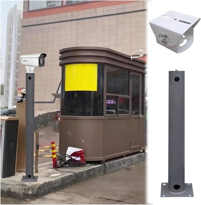 Bewakingspaal Camera - Verstelbare Paal - Buiten Bewaken - 360 Graden Draaibaar - Tot 2 Meter - Grijs
