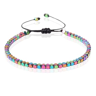 LGT JWLS Dames Armband - 4mm Cube Multi