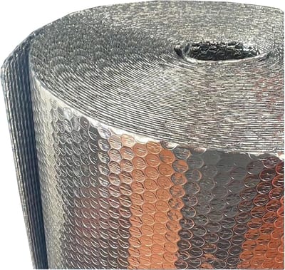 Isolerende Dampbarrière - Folie Isolatie - Energie Besparen - Zelfklevende Aluminium Lagen - 1x10m