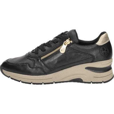 Rieker Sneakers - Dames - Zwart - Maat:39