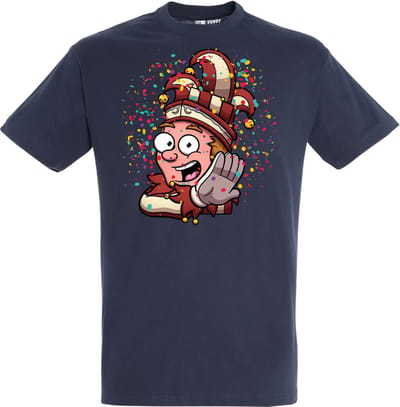T-shirt Alaaf Kleine Prins | Carnaval | Carnavalskleding Dames Heren | Navy | maat XS