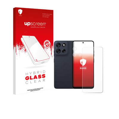 upscreen - Screenprotector voor Motorola Moto G56 (Voor+Camera) - Folie Beschermfolie Beschermglas transparant