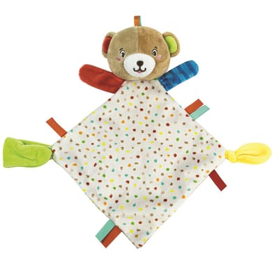 Clementoni - Baby - Zachte beer - Knuffeldeken met bijtring - vanaf 0 maanden