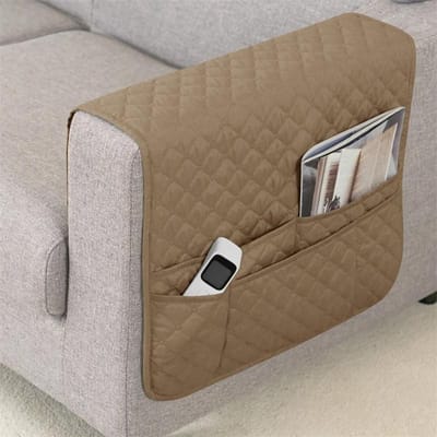 Dubbele Zak Sofa Zijhoes Waterafstotende Sofa Armleuning Hoes Effen Kleur Stofdicht Stoel Armleuning Opbergtas voor Thuis 1PC 50x90 cm