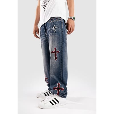Ninth Hall Ambush Crosses Baked Jeans blauw