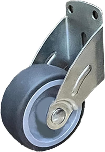 Deur Bodemrol - Zwenkwiel Ondersteuning - Deur Stabiliseren - Hoge Draagkracht - 6x5x2 cm - Grijs