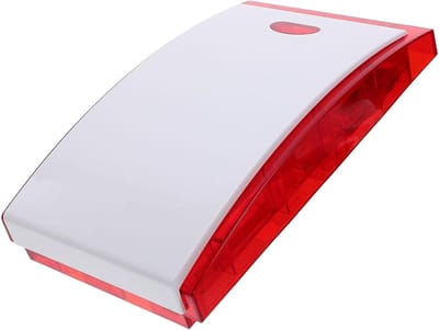 Buitensirene met Flitslicht - Alarm Systeem - Veiligheid Versterken - Luid Geluid Stroboscoop - 24.7 cm Lengte - Diverse Kleuren