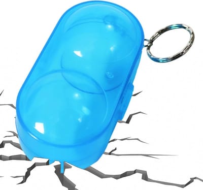 Balhouder Tafeltennis - Bal Container - Sport Accessoire - Transparant Ontwerp - 2 Ballen Capaciteit - Blauw