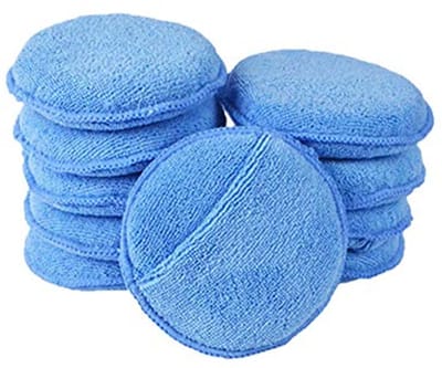 Microvezel Autowasapplicatorpad 10-pack - Zachte Polijstpads van 4,72 Inch voor Perfecte Autowas en Wax
