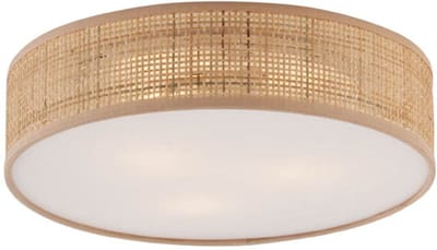 QAZQA trammy - Oosterse Plafondlamp - 3 lichts - Ø 40 cm - Naturel - Woonkamer | Slaapkamer | Keuken