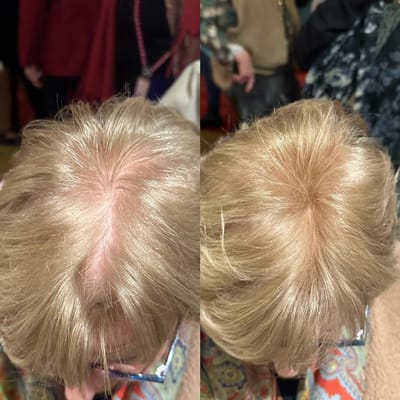 BelleLux - Uitgroei Poeder Mediumblond – Haarmascara & Uitgroei Spray Alternatief – Grijze Uitgroei Verbergen – Waterproof – Dun Haar & Kale Plekken