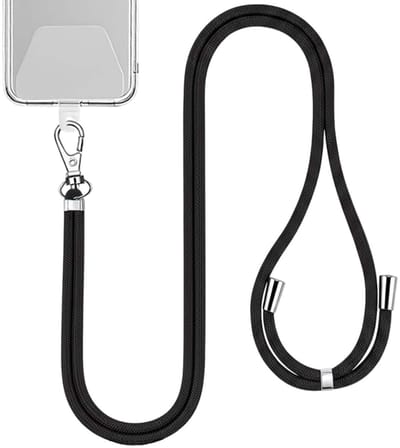 Jaym, Universeel Nekkoord 150cm - Nylon met Universele Bevestiging, Zwart