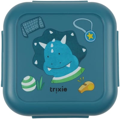 Trixie | Snackbox met clip  Ballplayer Mr. Triceratops  Gemakkelijk te openen  BPA-vrij  Ideaal voor school