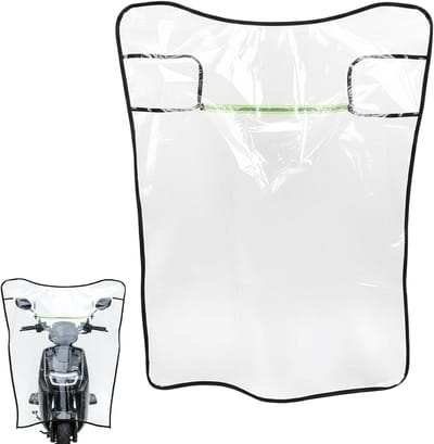 Motorfiets Windscherm - Scooter Windscherm Deflector - Bescherming Tegen Wind - Gereedschapsvrije Montage - 102x90 cm - Transparant