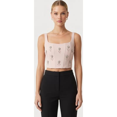 Odd Muse Crystal Corset Blush Größe: XXS | Blusen Outlet | Damen