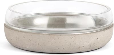 Zilverstad Schaal Solido - Cement - Glas