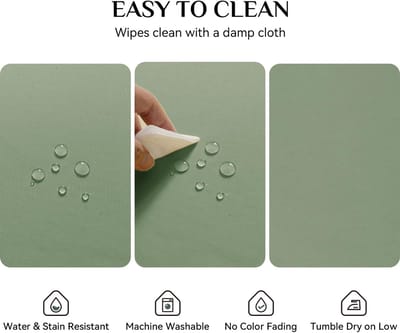 Grote ronde tafelkleden, 240 cm, groen, anti-vlek, waterafstotend, voor buiten, elegant, gemakkelijk wasbaar, ideaal voor grote tafels, banketten, familiemaaltijden, vergaderingen, feesten