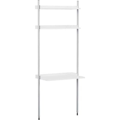HAY Pier System Module 11 Rek met bureau - white