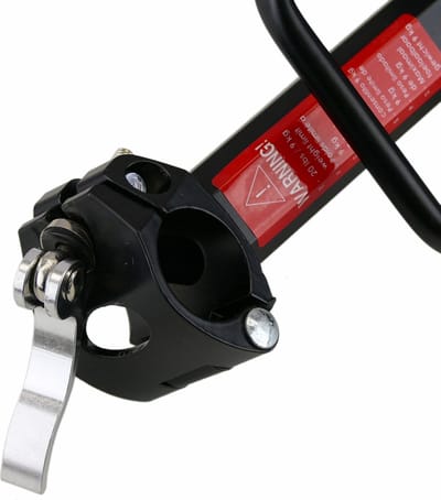 PrimeMatik - Achter metalen bagagerek fiets bevestigingsbuis 36x15cm