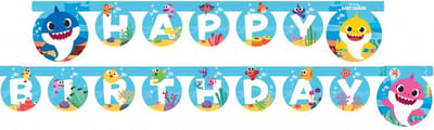 Vegaoo - Baby Shark papieren slinger 2 meter