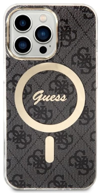 Guess Serie - iPhone 13 Pro Max Hoesje - MagSafe Compatibel - Zwart