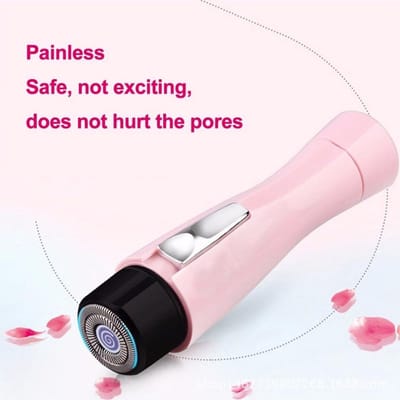 Elektrisch Lady Shaver - Dames Scheerapparaat - Pijnloos Ontharen - Werkt op Batterijen - Compact Ontwerp - Roze