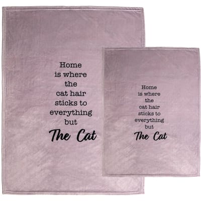 TIAKI kattendeken "Home" taupe 150x200cm