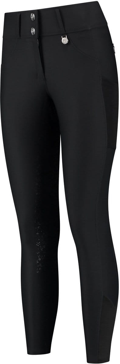 Mrs. Ros Amsterdam High Waist Full Grip Rijbroek - Zwart - M